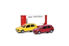 Herpa 014014 - H0 - VW Golf III VR6 - flashrot/schwefelgelb (2 Stück)